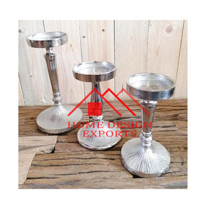 Soporte de vela 2025 de Metal 2024, candelabro de Venta caliente con soporte votivo de vidrio para decoraciones de centros de mesa - Product Image 1