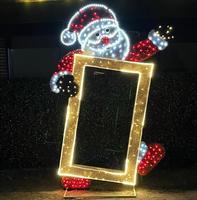 NeonShine Promotion Exceptionnelle : Figurine LED Père Noël 2,5 m de Haut, Étanche IP65, pour Intérieur/Extérieur, Jardin, Cabine Photo, Lumières Décoratives de Noël