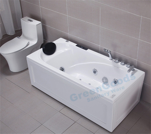 Bañeras acrílicas de estilo americano de lujo, diseño de remojo profundo, hidromasaje, bañera de <span class=keywords><strong>Spa</strong></span> con <span class=keywords><strong>ducha</strong></span> - Product Image 6