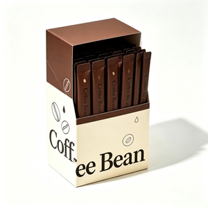 Caja de Papel Kraft para Granos de Café Premium Personalizada, Impresión Offset y Logotipo en Relieve, Cajas de Empaque para Bebidas de Té con Línea de Perforación - Product Image 3