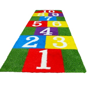 Gazon artificiel écologique piste arc-en-ciel aire de jeux pour enfants maternelle tapis de sol personnalisé tapis de <span class=keywords><strong>puzzle</strong></span> numéro tapis de jeu - Product Image 4