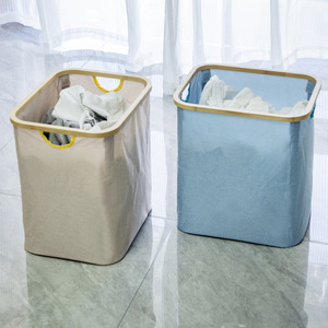 Fabric Storage Basket Canvas Rectangle 20-35L Eco-Friendly Toys Organizer <b>Laundry</b> Basket - Product Image 3
