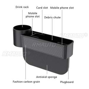 1/2 Unidades Organizador de Bolsillo Negro para Coche, Caja de Almacenamiento para Espacio entre Asientos, Organizador de Bolsillos para SUV, Almacenamiento y Ordenación - Product Image 5