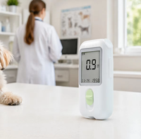 Analyseur de glycémie et de lactate sanguin vétérinaire portable avec technologie électrochimique, mémoire de 800 résultats de test pour le diagnostic des chats et des chiens