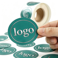 Autocollant adhésif en vinyle écologique imperméable avec logo personnalisé, impression en feuille d'argent ou d'or, étiquette d'emballage pour bouteilles et boîtes