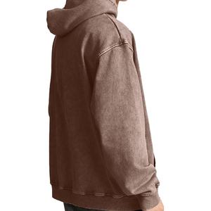Sweatshirts à capuche surdimensionnés pour hommes, délavés à l'acide, vintage, lourds, Street <span class=keywords><strong>Skate</strong></span> Board - Product Image 3