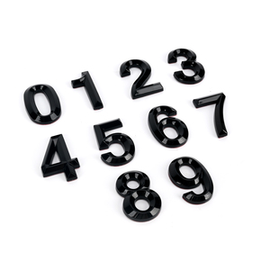 Bán Buôn Tùy Chỉnh 3D Tự Dính Xe Chrome Chữ Số Biểu Tượng Phù Hiệu Bạc Đen ABS Nhựa Chrome Chữ Cho Xe - Product Image 4