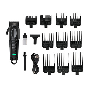 Cortadora de Pelo Eléctrica Profesional con Pantalla LCD, Recargable por USB, Cuchillas de Acero Inoxidable, Uso Doméstico, en Inglés, para Hombres - Product Image 5