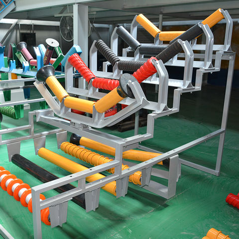 New Impact Spiral Belt Conveyor Idler Roller Manufacturers' Rubber Coated Conveyor Roller