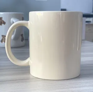 11oz benutzer definierte Keramik Emaille Tasse Werbe geschenk benutzer definierte Logo Farbe Glasur Kaffeetasse Werbung Werbung benutzer definierte Tasse