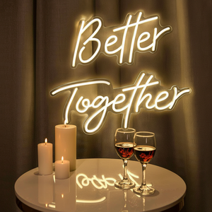 Letreros de Neón LED Personalizados 'Better <span class=keywords><strong>Together</strong></span>' para Publicidad, Fiestas, Bares, Oficinas y Decoración del Hogar, Alimentación por CC - Product Image 3