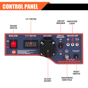 Groupe électrogène portable à essence 8L 4,5 kW à châssis ouvert 230V à fréquence variable intelligente monocylindre 4 temps - Product Image 6