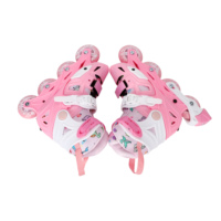 Patins à roulettes pour enfants, taille réglable, quatre roues, légers, durables, imperméables, roues en PU, patins à roulettes en ligne
