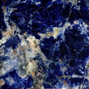 Yushi sodalite đá Granite màu xanh đá cẩm thạch tự nhiên Bolivia màu xanh Ốp tường gạch sang trọng trang trí nền tấm đánh bóng - Product Image 5
