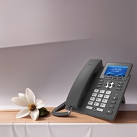 Teléfono de Escritorio Inalámbrico 2.4G 5.8G de 3.5 Pulgadas para Oficina, Teléfono IP WiFi Sip con Doble Puerto Gigabit RJ45 VoIP PoE para Conferencias