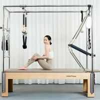 Reformador de Pilates de madera de arce duradero, Torre completa/trapecio ajustable, equipo de Fitness para gimnasio para uso en estudio, ejercicio corporal