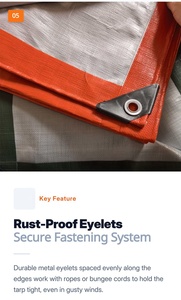 Bâche en <span class=keywords><strong>plastique</strong></span> polyéthylène renforcée haute résistance imperméable sur mesure pour tente d'événement - Product Image 6