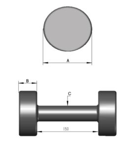 ดัมเบลคงหัวกลม 1-50 กก. ฟิตเนสยกน้ําหนักชุดดัมเบลสแตนเลสโครเมี่ยมดัมเบล - Product Image 5
