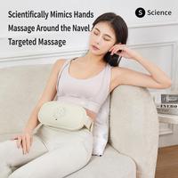 Cinturón de Masaje Abdominal Ajustable, Masajeador Abdominal Inalámbrico a Prueba de Agua, 3 Velocidades, Apagado Automático, 60 Minutos de Amasamiento Automático