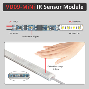 Kích thước nhỏ DC12V/24V <span class=keywords><strong>IR</strong></span> tay/cửa cảm biến 3A <span class=keywords><strong>LED</strong></span> <span class=keywords><strong>Dimmer</strong></span> 36W 72W <span class=keywords><strong>IR</strong></span> cảm biến chuyển đổi cho tủ quần áo cửa - Product Image 4