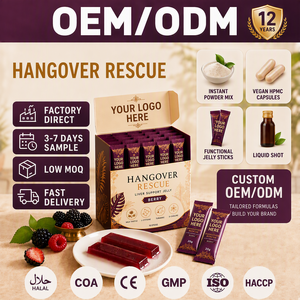 Complément Herbal Personnalisé Contre la Gueule de Bois, Gelée Apaisante pour la Gueule de Bois, Chardon-Marie, Soutien Hépatique Pré-Boisson, Électrolytes, Fabricant OEM/ODM - Product Image 1