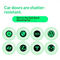 Großhandel Silikon-Stoßdämpfungspads Leuchtende Autotür-Vibrationsdämpfer TikTok-Beliebte Schalldämmungsmatten Zusatzteile