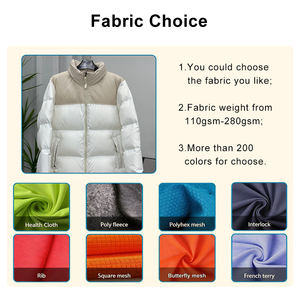 เสื้อแจ็คเก็ตพัฟเฟอร์แบบกลับด้านได้ คุณภาพสูง แบบหนา บุใยฝ้าย สำหรับฤดูหนาว รับสกรีนโลโก้ ซิป - Product Image 4