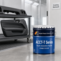 Système de peinture liquide ACCT-T à alimentation directe, finition mate noire 2K pour la rénovation des garnitures de tableau de bord et de portières automobiles