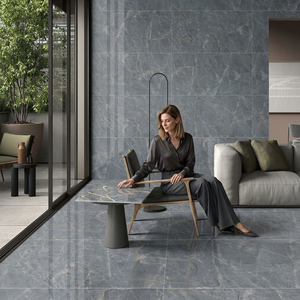 Royal Nero Luxury High Gloss Polished Glazed Porcelain Tiles 600x1200mm Premium Marble Look Floor <b>Wall</b> - Product Image 6