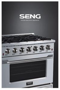 เตาอบแก๊สแบบมืออาชีพ SENG Kitchen ขนาด <span class=keywords><strong>30</strong></span>/36/48 นิ้ว แบบสไลด์อิน พร้อมเตา 4/6/8 หัวเตา ใช้แก๊ส NP/LP ทำจากสแตนเลส - Product Image 4