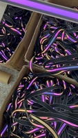 Ruban tissé en polyester réfléchissant CE EN20471, ruban de sécurité, ruban en nylon tissé jacquard transparent, bande de garniture à coudre