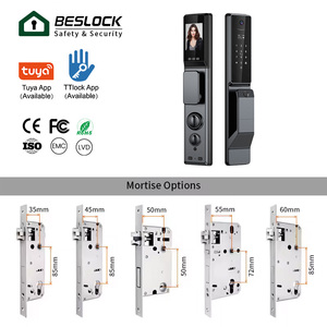 Tuya wifi thông minh Khóa cửa kỹ thuật số với máy ảnh RFID IC thẻ điện thoại thông minh App mở khóa sinh trắc học vân tay Alexa khóa thông minh - Product Image 4