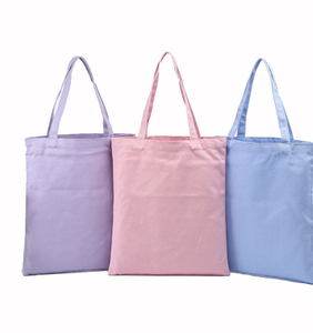 กระเป๋าผ้าแคนวาสแบบกำหนดเองได้, กระเป๋าช้อปปิ้งสีพื้น, โลโก้แบบกำหนดเองได้, กระเป๋าผ้าแคนวาสของขวัญสุดเก๋ - Product Image 1