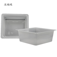 Boîte à lunch pliable jetable en PP, couvercle compatible micro-ondes, récipient transparent en plastique pour plats à emporter, nouilles, pain