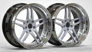 Jantes BZY forgées en 3 parties 5x112, 17, 18, 19 pouces, jantes en alliage profond pour <span class=keywords><strong>Mercedes</strong></span> Benz 190e W126 W140 W201 W123 <span class=keywords><strong>280</strong></span> <span class=keywords><strong>SE</strong></span> W124 - Product Image 3