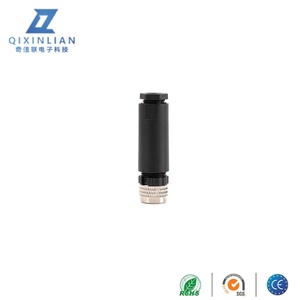 Không thấm nước IP67/IP68 M8 nam 3-Core hàng không cắm cảm biến với solderless Tính năng đồng trục RF kết nối ren kết nối - Product Image 3