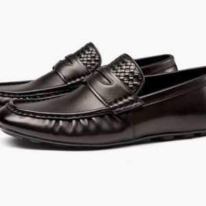 Chaussures décontractées nouvelle collection printemps-automne – Chaussures tendance pour hommes en cuir véritable respirantes à enfiler à semelle souple pour les soirées - Product Image 6