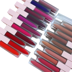 Rouge à lèvres liquide mat rose nude longue tenue MLM, hydratant minéral, logo personnalisé, marque privée, sans cruauté, végétalien, fini mat brillant - Product Image 1