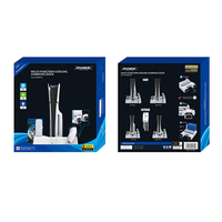 Base de charge multifonctionnelle avec refroidissement et lumière bleue, base de charge pour manette de jeu, support de stockage de disques pour PS5 Slim
