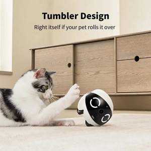 Caméra mobile <span class=keywords><strong>pour</strong></span> compagnon animal avec connexion Wi-Fi, design mignon, fonctionnement automatique, teaser à plumes <span class=keywords><strong>pour</strong></span> chat, moniteur <span class=keywords><strong>pour</strong></span> enfant - Product Image 3