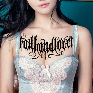 SGT 320*190mm 3D dragón Buda pájaro pecho tatuaje pegatinas <span class=keywords><strong>para</strong></span> hombres mujeres - Product Image 5