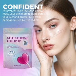 Julong Hot Selling Benutzer definierte Handelsmarke Glutathion Lutscher Glutathion Kollagen Ergänzungen Aufhellende Haut Kollagen Lutscher - Product Image 3