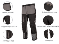 Pantalon de moto renforcé pour hommes Équipement de protection respirant pour moto avec armure CE Pantalon imperméable pour tout l'extérieur