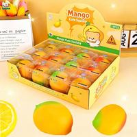 2026 Promotionele Speelgoed Mini Simulatie Fruit Mango Zachte Langzaam Terugverende Knijp Decompressie Speelgoed Kinderen Jongens en Meisjes Verjaardag Cadeaus