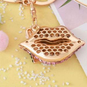 Porte-clés brillant pour gloss à lèvres, breloque féminine avec strass, pour rouge à lèvres – Grande Vente - Product Image 4