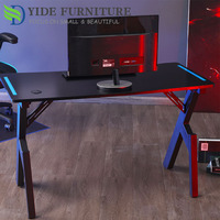 Dernier modèle 2023 personnaliser PC ordinateur bureau jeux table de jeu rvb avec lumière LED