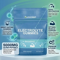OEM Gommes à l'électrolyte de créatine sans sucre Suppléments pour le sport Boisson énergisante Vitamines c Gommes à l'électrolyte pré-entraînement