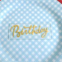 Décoration latérale de gâteau MOYI en acrylique double couche avec base miroir et flocon de neige, pour gâteau d'anniversaire