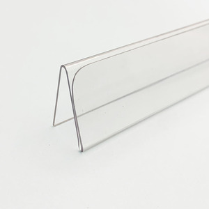 Etiquetas de precio personalizadas termoformadas en PETG, tiras transparentes en forma de V, L y N para estantes de supermercado - Product Image 2