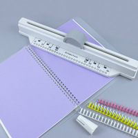 Perforatrice Universelle 30 Trous pour Reliure Spirale Manuelle, Papiers d'Examen, Documents de Bureau et Étudiants